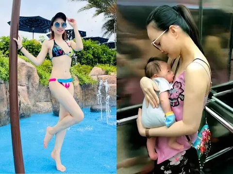 Hotmom TP.HCM mặc bikini khoe dáng sau sinh đẹp nhức nhối, 2 năm sinh 2 con, bố những đứa trẻ cũng là nam thần