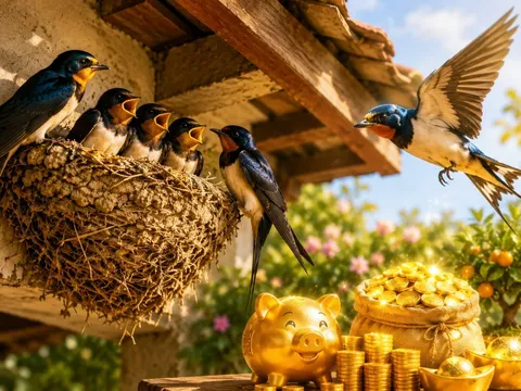 Nhà có loài chim này làm tổ dưới mái không giàu cũng chẳng thiếu Tiền