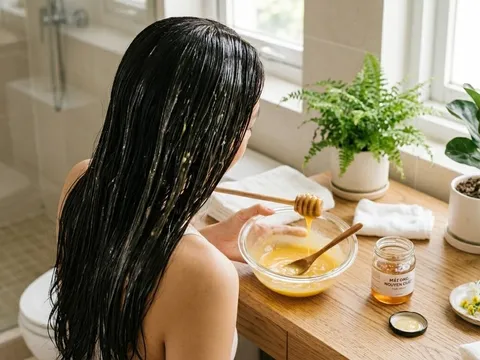 Ủ tóc bằng trứng gà và mật ong: Tóc khô xơ cũng bóng mượt bất ngờ