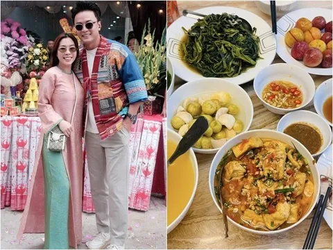 Vợ chồng Hồng Đăng mừng ái nữ thi vào cấp 3 bằng mâm cơm hè toàn món dân dã, ai nhìn cũng thèm