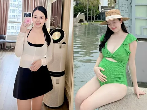 Hot girl Nhật ký Vàng Anh khoe dáng nuột nà sau 1 tháng sinh con với chồng công an, mẹ 3 con vẫn "trông mòn con mắt"