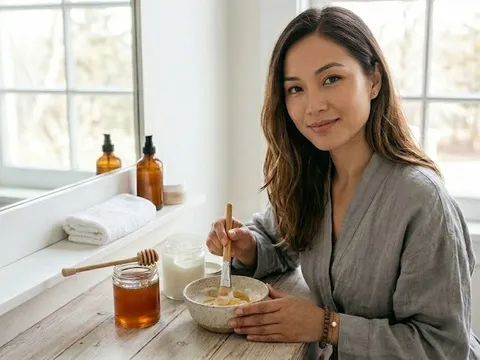 Cách dùng mặt nạ sữa chua, mật ong làm mờ thâm nám