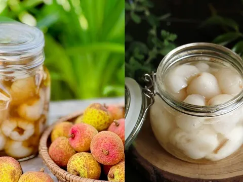 Cách làm vải ngâm đường phèn, để cả năm vẫn thơm ngon, không sợ lên men