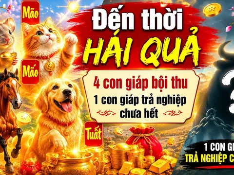Dự báo 4 con giáp Đến Thời Hái Quả, 1 tuổi trả nghiệp chưa hết
