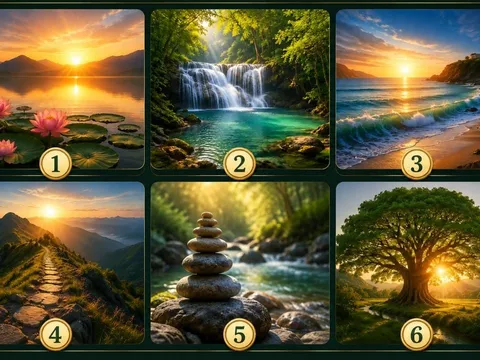 Quiz" Chọn một hình ảnh thiên nhiên để khám phá điều gì đang cản bước giàu có của bạn