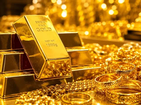 Bảng giá vàng 9999 24K 18K SJC DOJI PNJ hôm nay 1/6/2026