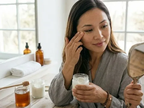Cách làm mờ nếp nhăn tự nhiên bằng dầu dừa
