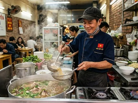 Vì sao quán phở luôn tráng bát bằng nước sôi trước khi chan phở?