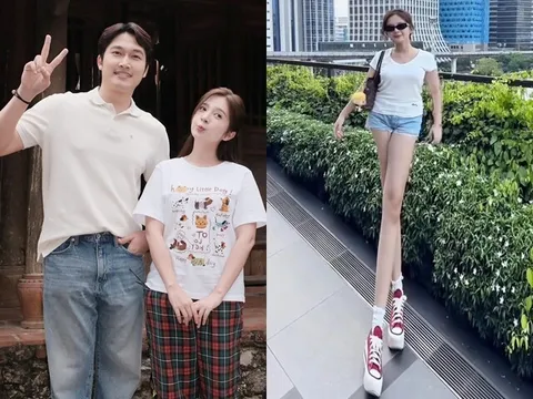Đình Tú dính "kiếp nạn" sau khi kết hôn: Bị Ngọc Huyền dỗi đến "tím mắt" vì chụp ảnh chân dài "thẳng cánh cò bay"
