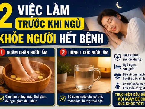 2 việc làm trước khi ngủ, khỏe người hết bệnh
