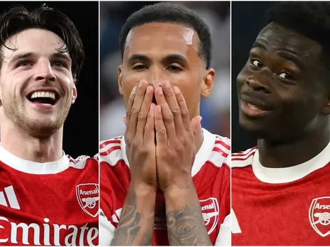 Xếp hạng dàn sao Arsenal: Declan Rice đỉnh cao, Kepa thảm họa