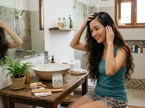 Bí quyết trị rụng tóc bằng dầu dừa: Tóc con mọc dài, dày đen trở lại sau vài tuần