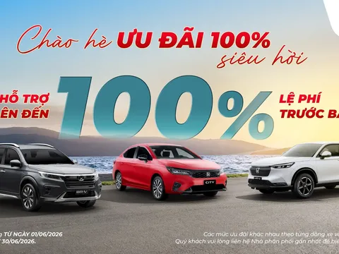 Honda triển khai chương trình khuyến mại hấp dẫn cho khách mua xe trong tháng 6