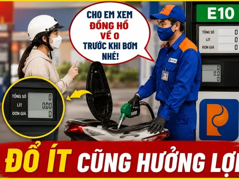 Đổ xăng cứ nói với người bán câu này: Đổ ít cũng hưởng lợi