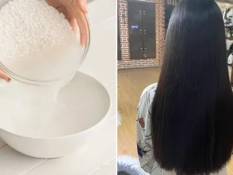 Nhiều người bỏ phí nước vo gạo mà không biết có thể giúp tóc lâu bết, giảm gãy rụng