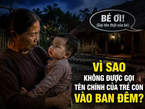 Vì sao không được gọi tên chính của trẻ con vào ban đêm?