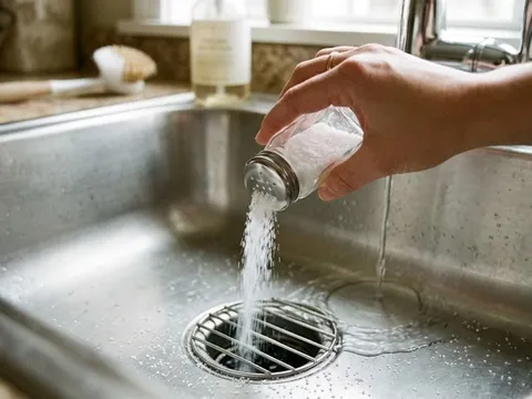 Đổ một nắm muối xuống ống thoát nước: Tác dụng kỳ diệu khiến nhà nhà đua nhau làm theo