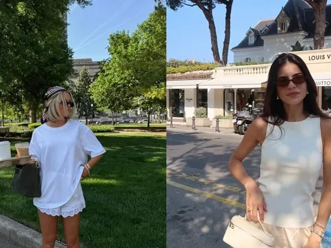Quần short viền ren trở thành xu hướng hè 2026, món đồ nữ tính đang thay thế short denim