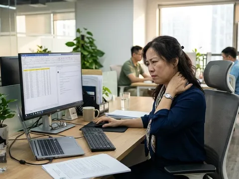 Vì sao người trung niên dễ đau vai gáy hơn trước?