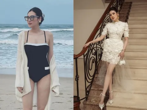 Á hậu Việt Nam lấy thiếu gia ngành xây dựng được khen càng đẻ càng đẹp, U35 sống giàu sướng trong biệt thự 250 tỷ