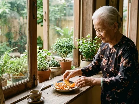 Vì sao người lớn tuổi thích đặt vỏ cam trong phòng? Thói quen giản dị gợi cả một miền ký ức