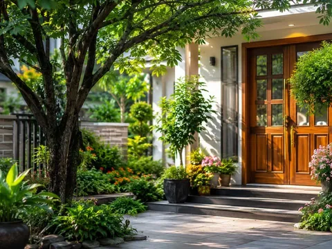 Vì sao người xưa dặn trước cửa nên có cây xanh, lưu ý trồng cây trước cửa thế nào?