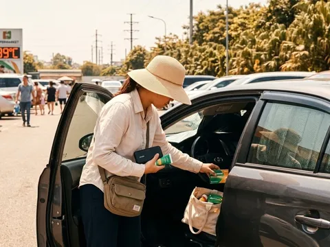5 thứ không nên để trong ô tô dưới trời nắng nóng mùa hè