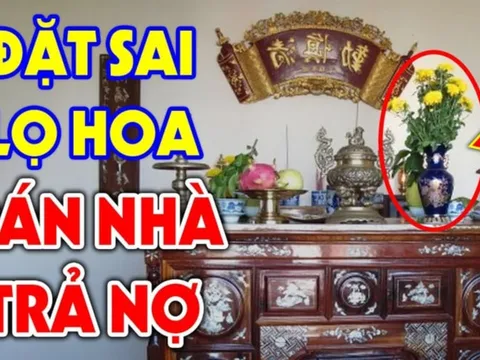 Lọ hoa trên bàn thờ: Nên để bên trái hay bên phải thì tốt hơn?
