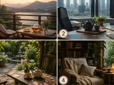 Quiz: Chọn 1 vị trí uống trà yêu thích nhất để xem điểm mạnh tiềm ẩn giúp bạn thúc đẩy sự nghiệp
