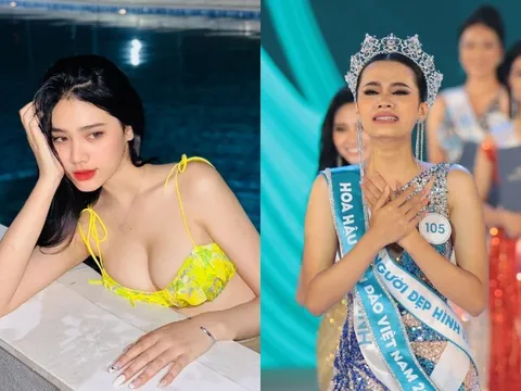 Hoa hậu Việt đăng quang chưa đầy 24h đã trả lại vương miện 4 tỷ đồng, nay là Thạc sĩ đẹp nóng bỏng