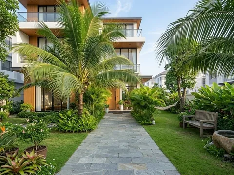 Nên trồng cau hay dừa cảnh trước nhà? Loại nào phù hợp hơn với sân nhỏ?