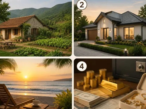 Quiz: Hình ảnh bạn chọn có thể dự đoán về già giàu có ra sao