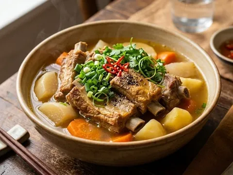 Rửa sườn heo đừng xả dưới vòi nước: Làm thêm bước này chất bẩn tự đùn ra hết, thịt sạch bong