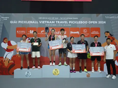 Bế mạc giải đấu pickleball Vietnam Travel Pickleboo Open 2024 diễn ra thành công