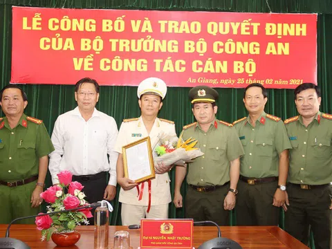 An Giang: Bổ nhiệm Thượng tá Lê Phú Thạnh làm Phó Giám đốc Công an tỉnh