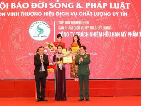 Công Ty TNHH Mỹ Phẩm Tuyết Điều Nhận Giải Thưởng Cao Quý Top 100 Thương Hiệu Sản Phẩm Dịch Vụ Uy Tín Chất Lượng