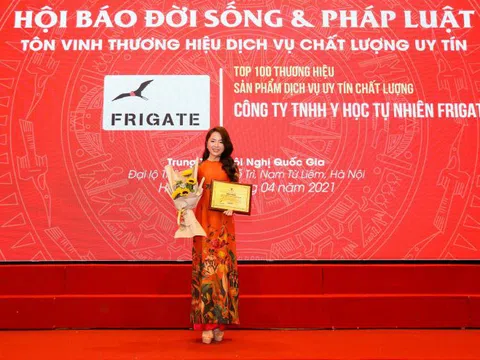 Công ty TNHH y học tự nhiên FRIGATE lọt top 100 thương hiệu sản phẩm dịch vụ uy tín chất lượng năm 2021