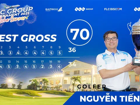 Golfer Nguyễn Tiến Sỹ vô địch FLC Group Tournament 2021