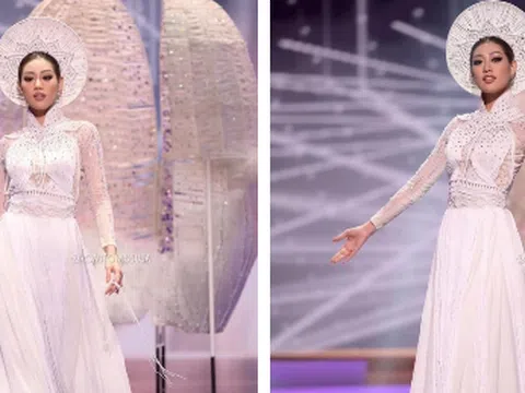 Đêm thi quốc phục Miss Universe: 'Kén Em' trắng tinh khôi đọ sức cùng các quốc phục ASEAN đầy màu sắc