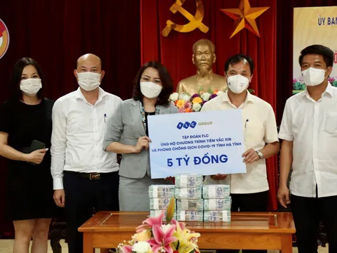 Chung tay chống dịch cùng hàng loạt tỉnh thành, FLC tiếp tục ủng hộ Hà Tĩnh 5 tỷ đồng 