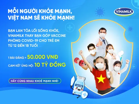 Chỉ cần một việc làm đơn giản, bạn đã góp vaccine cho trẻ em để phòng Covid-19