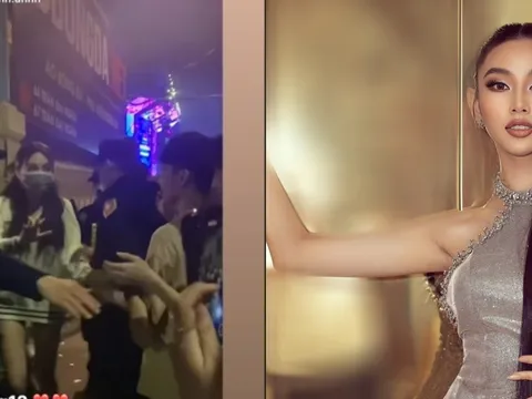 Hoa hậu Thùy Tiên có hành động đẹp dành cho fan khi bị an ninh ngăn cản