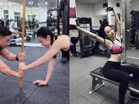 Video: 'Toát mồ hôi hột' xem Angela Phương Trinh tập luyện giữ dáng