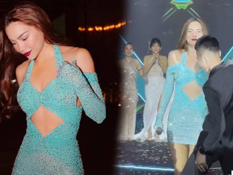 Video: Hồ Ngọc Hà đang biểu diễn cực sung nhưng bất ngờ gặp 'đối thủ' khiến cô 'đứng hình'