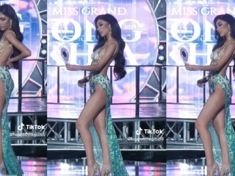 Video: Hết hớ hênh khi trình diễn váy dạ hội, thí sinh Hoa hậu Hòa bình ở Thái Lan còn có màn tạo nét khó đỡ