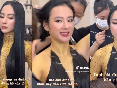 Video: Angela Phương Trinh ngồi hơn 7 tiếng để đính đá bộ trang phục khiến người nhìn phát lú