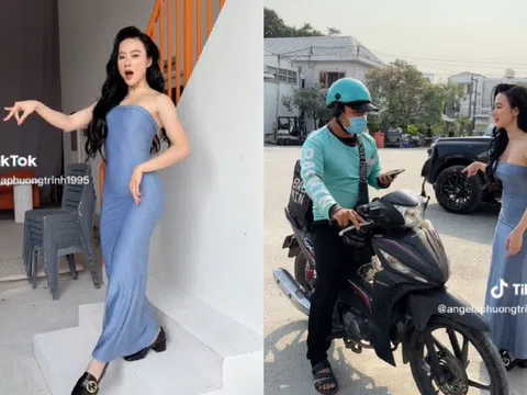 Video: Bắt trend khó hiểu, Angela Phương Trinh khiến nam shipper hoang mang bỏ chạy