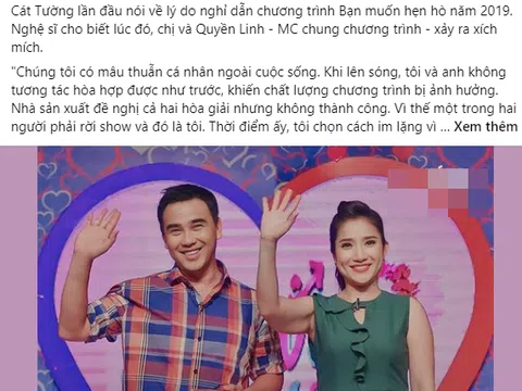 Netizen bất ngờ khui lại quá khứ xấu hổ của MC Cát Tường và MC Quyền Linh