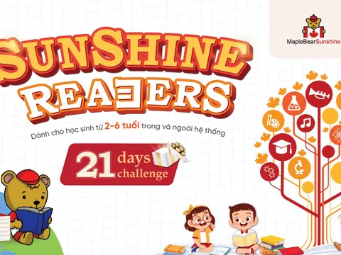 Trải nghiệm 21 ngày đọc thú vị cùng Sunshine Maple Bear qua dự án Sunshine Readers