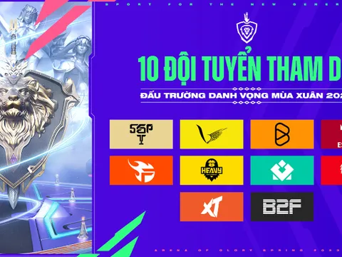 Danh sách 10 đội tuyển tham dự ĐTDV Mùa Xuân 2023